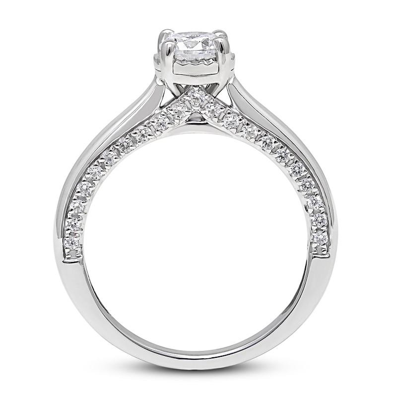 Diamond Solitaire Engagement Ring 1 ct tw Round-cut 10K White Gold