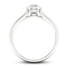Diamond Solitaire Engagement Ring 1/2 ct tw Round-cut 10K White Gold