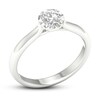 Diamond Solitaire Engagement Ring 1/2 ct tw Round-cut 10K White Gold