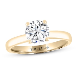 THE LEO Artisan Diamond Solitaire Engagement Ring 1-1/2 ct tw Round-cut 14K Yellow Gold