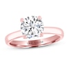 THE LEO Artisan Diamond Solitaire Engagement Ring 2 ct tw Round-cut 14K Rose Gold