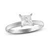 Thumbnail Image 0 of Diamond Solitaire Engagement Ring 1 ct tw Princess-cut 10K White Gold (J/I3)