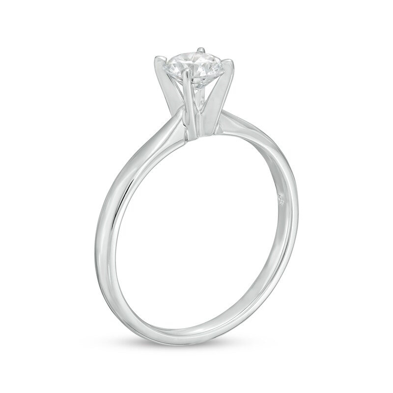 Main Image 2 of Adore Diamond Solitaire Ring 1/2 carat Round-cut 14K White Gold (J/I2)
