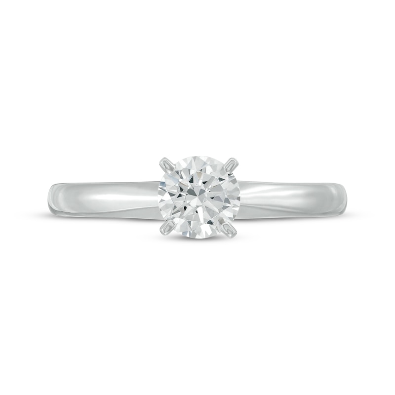 Diamond Solitaire Ring 1 carat Round-cut 14K White Gold (I2/I)