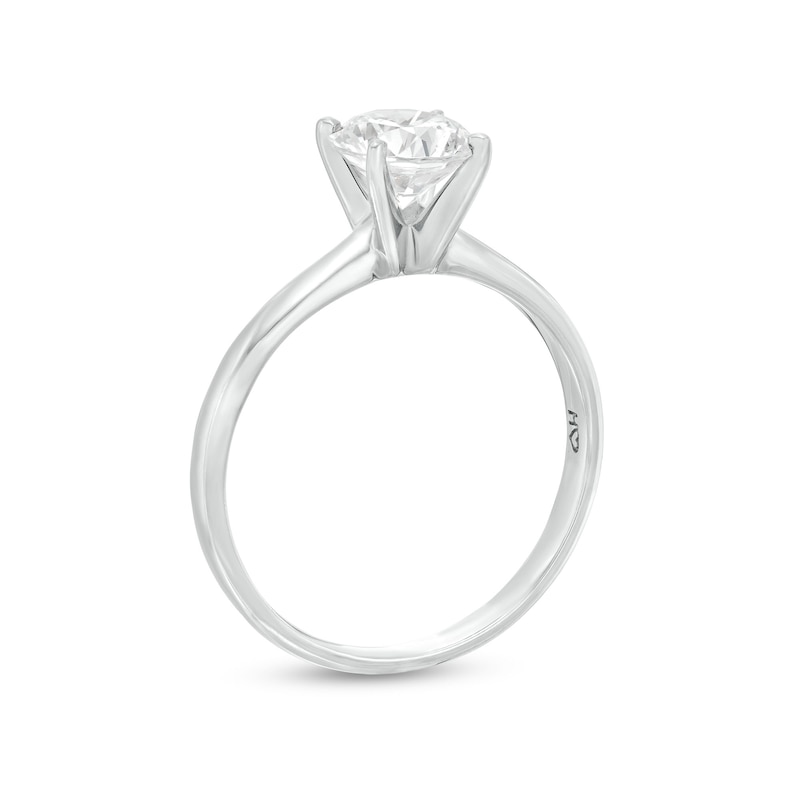 Main Image 3 of Adore Diamond Solitaire Ring 1 Carat Round-cut 14K White Gold (J/I1)