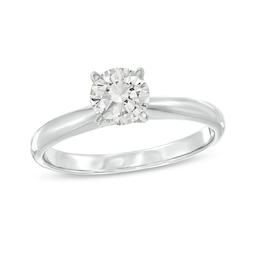 Adore Solitaire Engagement Ring 3/4 Carat 14K White Gold (J/I1)