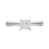 Thumbnail Image 3 of Diamond Solitaire Ring 1/2 carat Princess-cut 14K White Gold (J/I1)