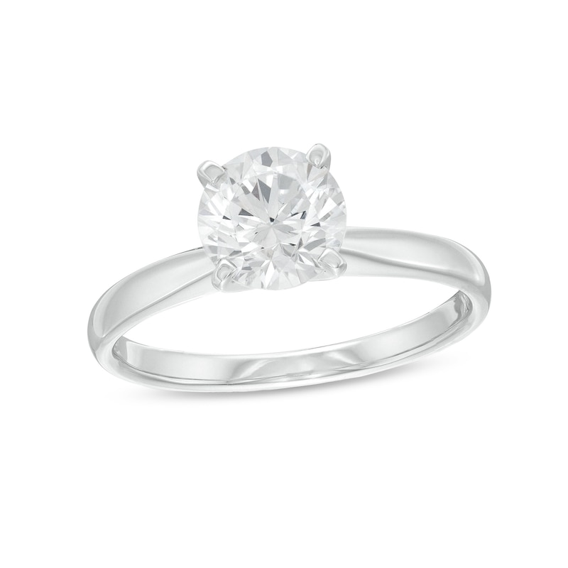 Main Image 1 of Adore Solitaire Diamond Engagement Ring 1-1/4 ct 14K White Gold (J/I2)