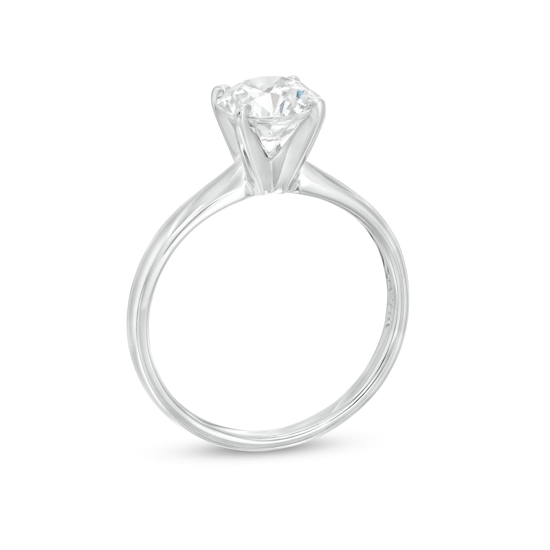Main Image 3 of Adore Solitaire Diamond Engagement Ring 1-1/4 ct 14K White Gold (J/I2)
