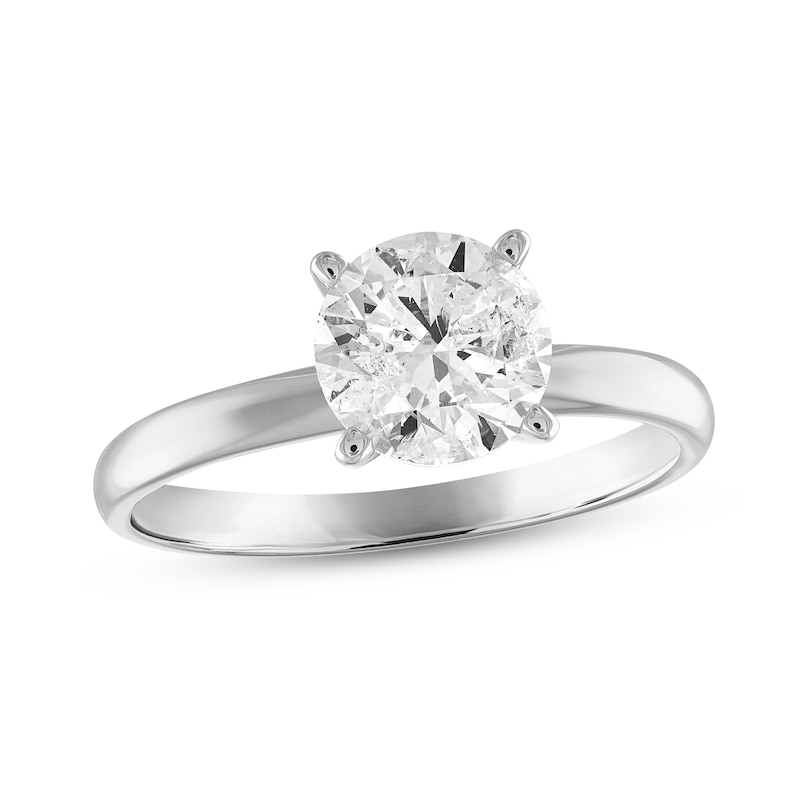 Main Image 1 of Adore Diamond Solitaire Engagement Ring 1-1/4 ct tw Round-cut 10K White Gold (I/I3)