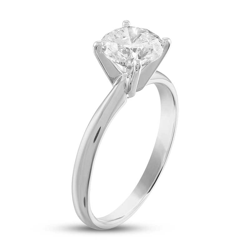 Main Image 2 of Adore Diamond Solitaire Engagement Ring 1-1/4 ct tw Round-cut 10K White Gold (I/I3)