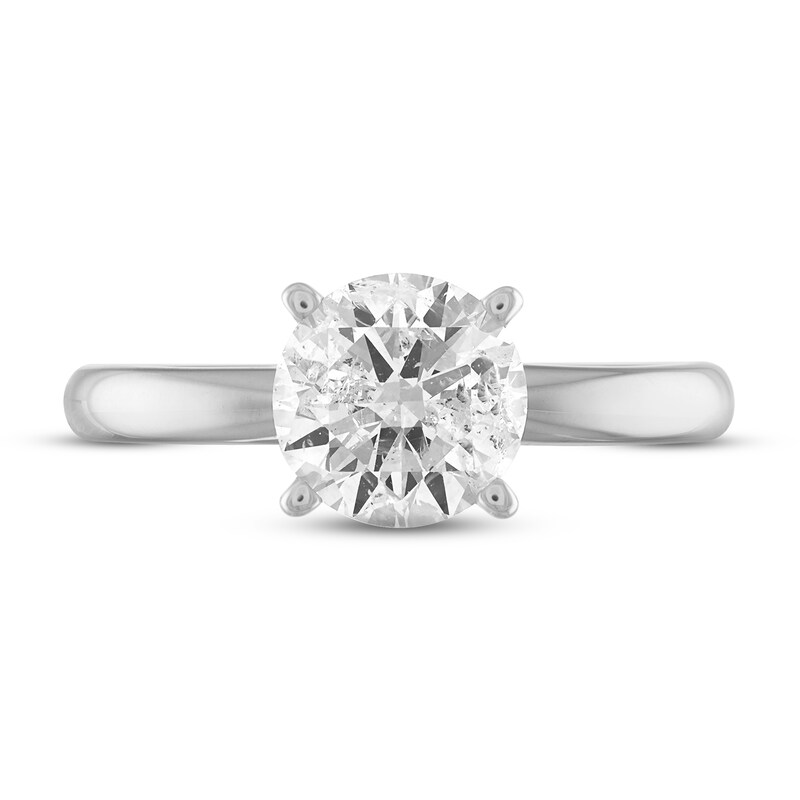 Main Image 3 of Adore Diamond Solitaire Engagement Ring 1-1/4 ct tw Round-cut 10K White Gold (I/I3)