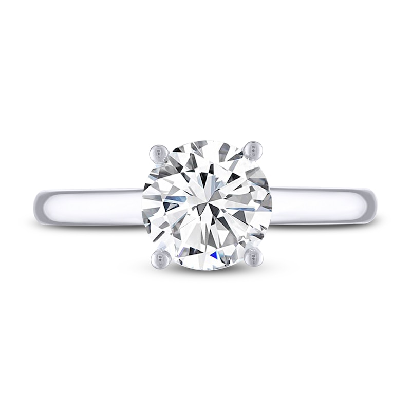 Main Image 3 of THE LEO Legacy Lab-Grown Diamond Solitaire Ring 1-1/2 ct tw 14K White Gold