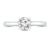The Kiss Diamond Solitaire GSI Engagement Ring 1 ct tw Round-cut Platinum
