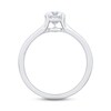 The Kiss Diamond Solitaire GSI Engagement Ring 1 ct tw Round-cut Platinum
