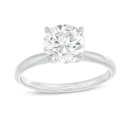 Adore Diamond Solitaire Engagement Ring 2 ct tw Round-cut 14K White Gold (J/I2)