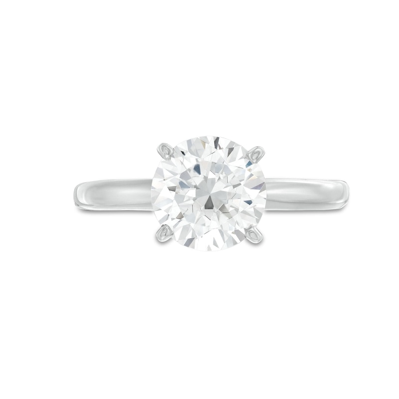 Main Image 4 of Adore Diamond Solitaire Engagement Ring 2 ct tw Round-cut 14K White Gold (J/I2)