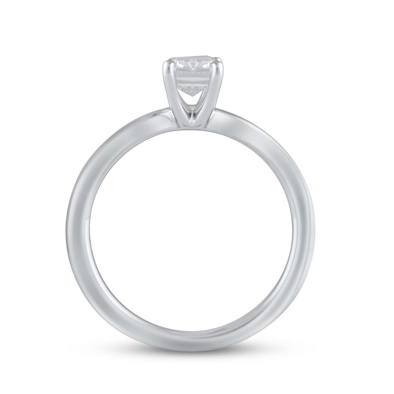 Lab-Created Diamonds by KAY Solitaire Ring 1 ct tw Emerald-cut 14K White Gold (F/VS2)