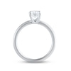 Thumbnail Image 2 of Lab-Created Diamonds by KAY Solitaire Ring 1 ct tw Oval-cut 14K White Gold (F/VS2)