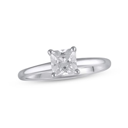 Lab-Created Diamonds by KAY Solitaire Ring 1 ct tw Princess-cut 14K White Gold (F/VS2)