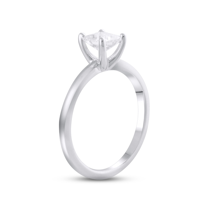 Lab-Created Diamonds by KAY Solitaire Ring 1 ct tw Princess-cut 14K White Gold (F/VS2)