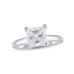 Adore Lab-Grown Diamonds Solitaire Ring 2 ct tw Princess-cut 14K White Gold (F/VS2)