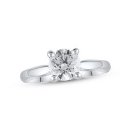 Lab-Created Diamonds by KAY Solitaire Ring 1-1/2 ct tw Round-cut 14K White Gold