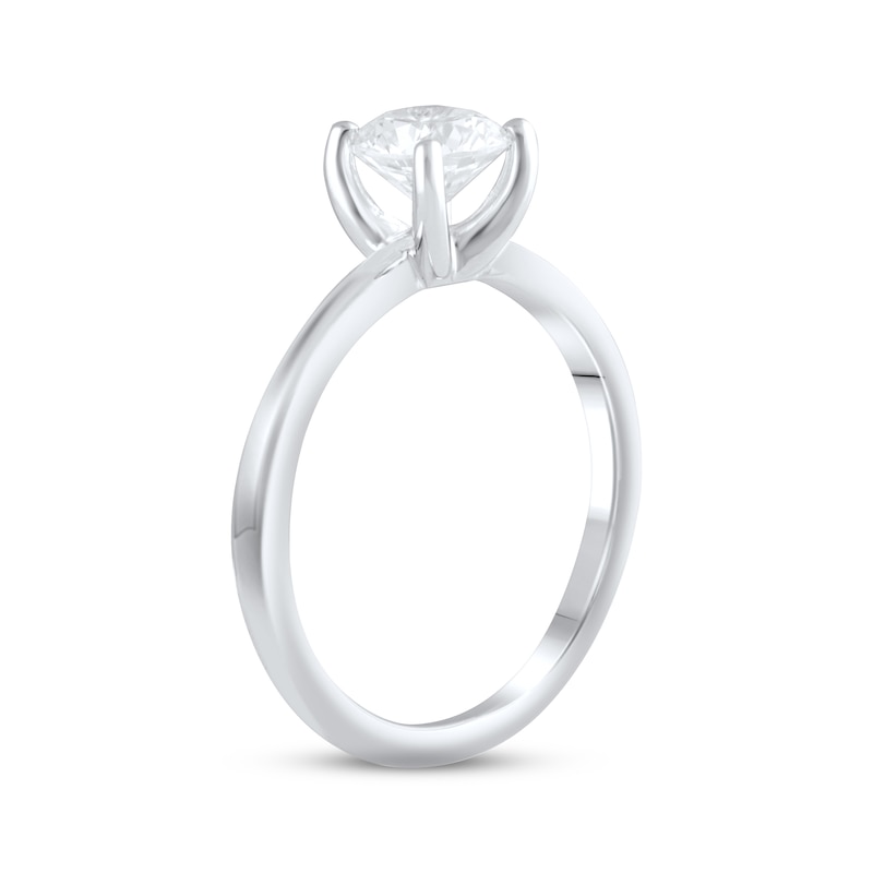 Main Image 2 of Adore Lab-Grown Diamonds Solitaire Ring 1 ct tw Round-cut 14K White Gold (F/VS2)