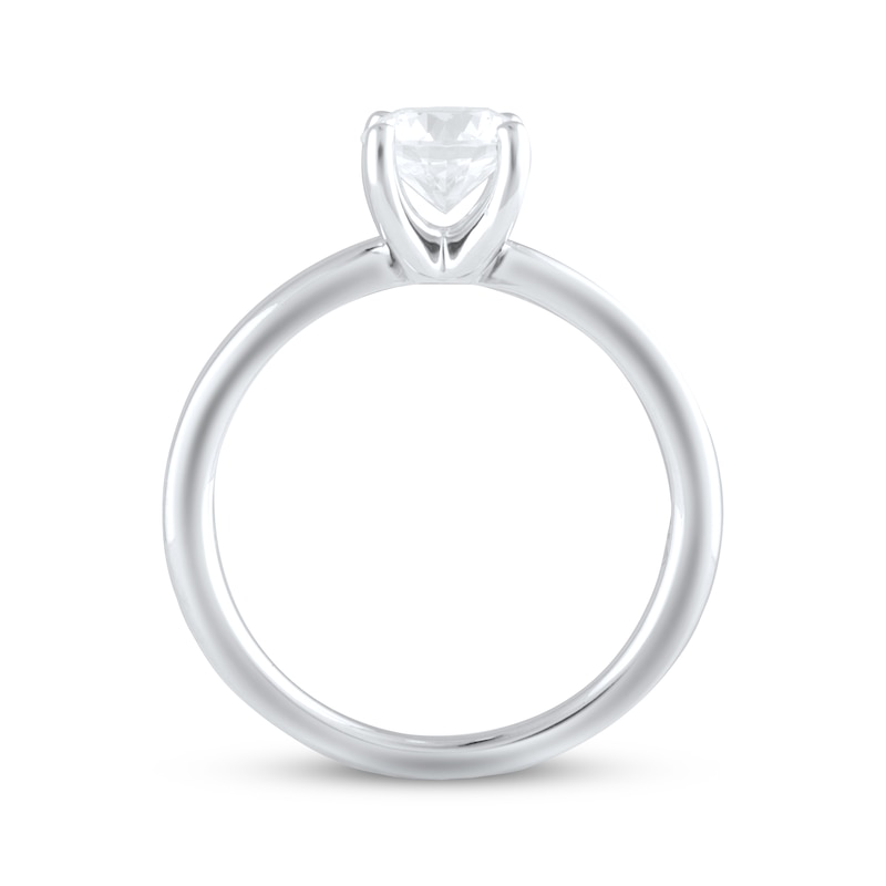 Main Image 3 of Adore Lab-Grown Diamonds Solitaire Ring 1 ct tw Round-cut 14K White Gold (F/VS2)
