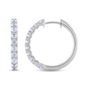 Thumbnail Image 3 of THE LEO Diamond Hoop Earrings 1 ct tw 14K White Gold