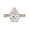 Thumbnail Image 6 of Neil Lane Artistry Pear-Shaped Lab-Grown Diamond Halo Engagement Ring 1-3/4 ct tw 14K Yellow Gold