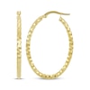 Thumbnail Image 1 of Italian Brilliance Diamond-Cut Disco Hoop Earrings 14K Yellow Gold 25mm