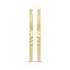 Thumbnail Image 2 of Italian Brilliance Diamond-Cut Disco Hoop Earrings 14K Yellow Gold 25mm