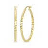 Thumbnail Image 3 of Italian Brilliance Diamond-Cut Disco Hoop Earrings 14K Yellow Gold 25mm