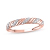 Thumbnail Image 1 of Lab-Grown Diamonds Anniversary Band 1/15 ct tw 10K Rose Gold