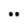 Thumbnail Image 2 of Black Diamond Solitaire Stud Earrings 1 ct tw 14K Yellow Gold (I3)