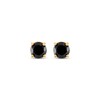 Thumbnail Image 2 of Black Diamond Solitaire Stud Earrings 2 ct tw 14K Yellow Gold (I3)