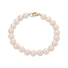 Thumbnail Image 1 of Men's Cultured Pearl Strand Bracelet 9.3mm 14K Yellow Gold 8.5"