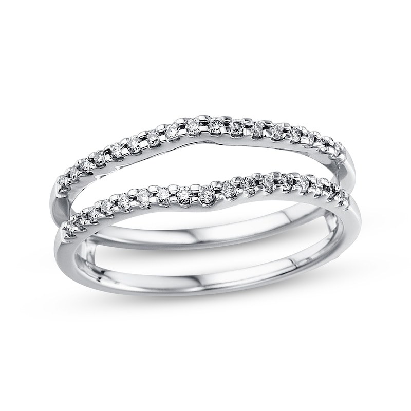 Main Image 1 of Adore Diamond Enhancer Ring 1/4 ct tw Round-cut 14K White Gold