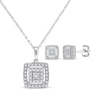 Thumbnail Image 0 of Diamond Earrings & Necklace Gift Set 3/8 ct tw Sterling Silver