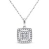 Thumbnail Image 2 of Diamond Earrings & Necklace Gift Set 3/8 ct tw Sterling Silver