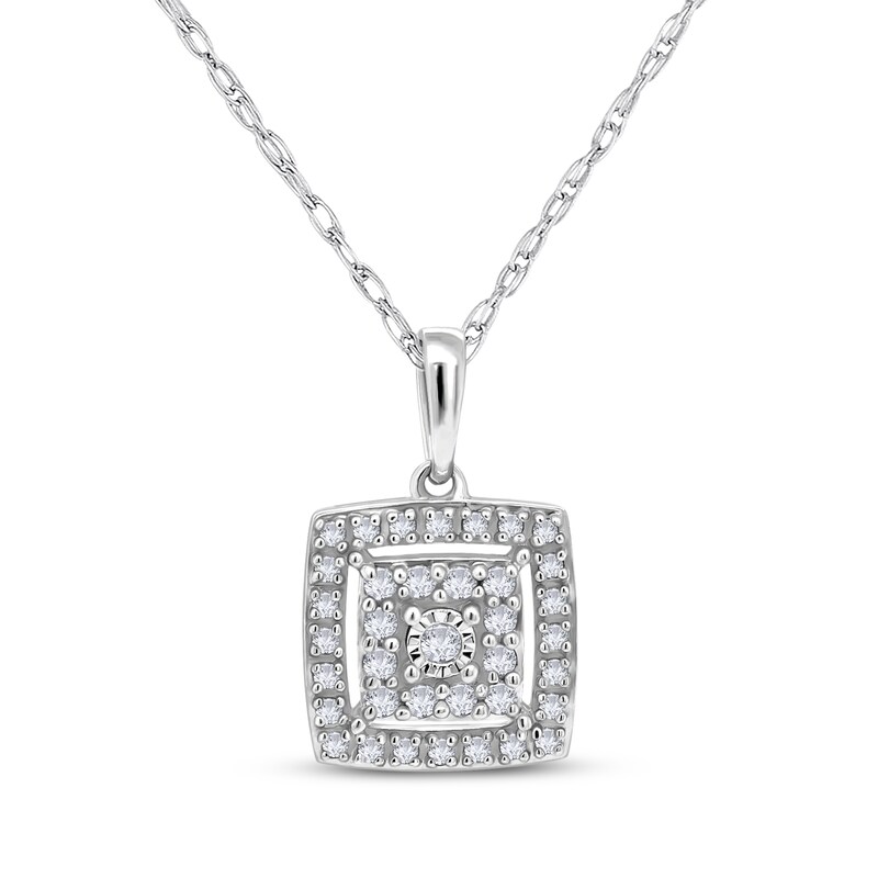 Main Image 2 of Diamond Earrings & Necklace Gift Set 3/8 ct tw Sterling Silver