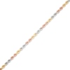 Thumbnail Image 2 of Rope Chain Necklace 3mm Solid 14K Tri-Tone Gold 22"
