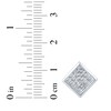 Thumbnail Image 5 of Men's KAY Lab-Grown Square-Cut Multi-Diamond Stud Earrings 1-1/4 ct tw Sterling Silver