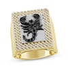 Thumbnail Image 1 of Men's Black & White Diamond Scorpion Ring 1 ct tw 10K Yellow Gold