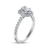 Thumbnail Image 2 of Adore Oval-Cut Diamond Double Halo Engagement Ring 7/8 ct tw 14K White Gold