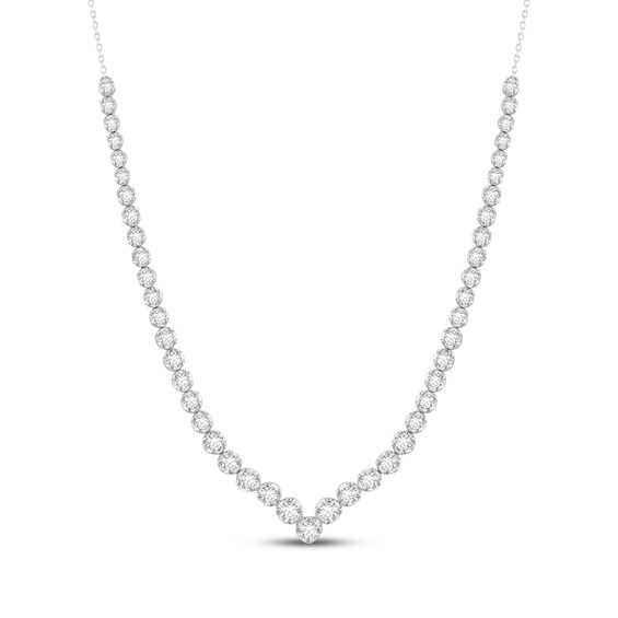 Diamond Riviera Necklace 1-7/8 ct tw 14K White Gold 18"