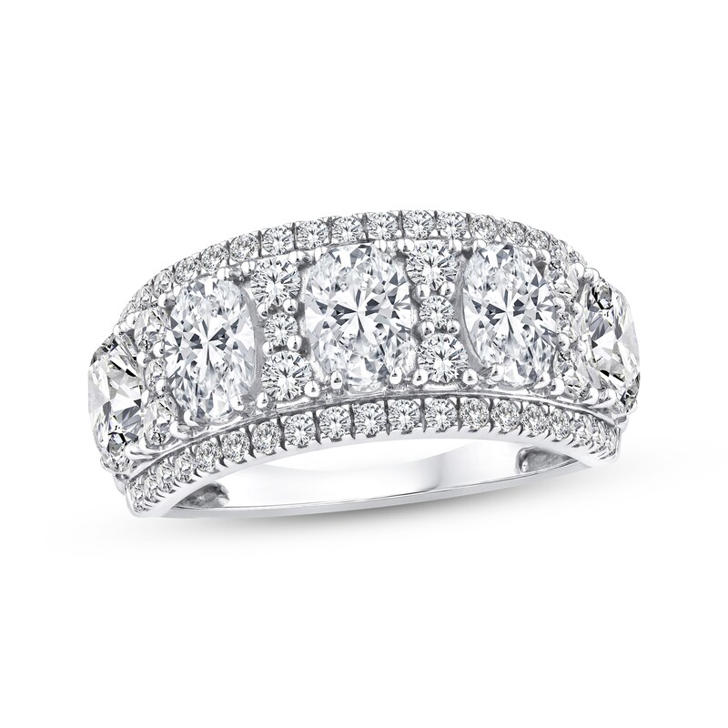 Main Image 1 of Adore Lab-Grown Diamonds Oval-Cut Anniversary Ring 3 ct tw 14K White Gold