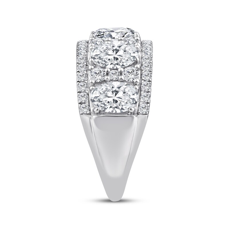 Main Image 2 of Adore Lab-Grown Diamonds Oval-Cut Anniversary Ring 3 ct tw 14K White Gold