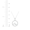 Thumbnail Image 3 of Diamond Mountain Necklace 1/20 ct tw Sterling Silver 18"